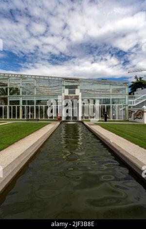 Padua, Italien - 06 10 2022: Der Garten der Biodiversität im Botanischen Garten in Padua an einem Sommertag. Stockfoto