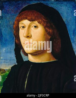 Antonello da Messina, Porträt eines Mannes, 15. Jahrhundert Gemälde in Öl auf Holz, 1478 Stockfoto