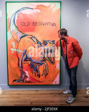 The Connor Brothers, Old Behavior, Hellraiser 2022 Bleistift auf Papier 28 x 38 x 3 cm gerahmt, signiert von den Künstlern je £1.800. Vom 2. Juli Bis 2. Oktober 2022 Paul Quezada-Neiman/Alamy Live News Stockfoto