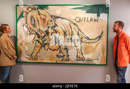 The Connor Brothers, Outlaw, Ego 2022 Bleistift auf Papier 28 x 38 x 3 cm gerahmt, signiert von den Künstlern je £1.800. Vom 2. Juli Bis 2. Oktober 2022 Paul Quezada-Neiman/Alamy Live News Stockfoto