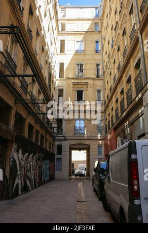 Marseille : Le Panier Bezirk : Passage de Lorette Stockfoto