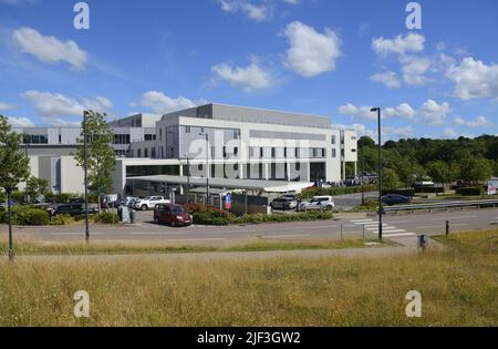 Tunbridge Wells Hospital, Pembury, in der Nähe von Royal Tunbridge Wells, Kent, Großbritannien. Teil des Maidstone and Tunbridge Wells NHS Trust Stockfoto