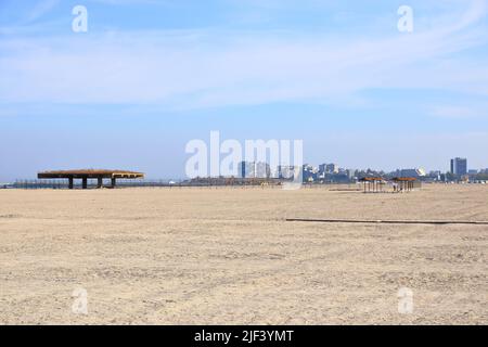 September 14 2021 - Constanta,Mamaia in Rumänien: Beliebter Touristenort am Schwarzen Meer Stockfoto