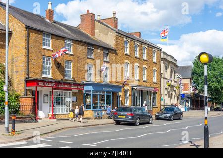 Market Hill, Rothwell, Northamptonshire, England, Großbritannien Stockfoto