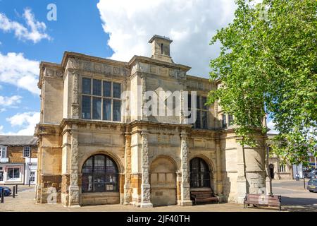 The 16. Century Rothwell Market House, Market Hill, Rothwell, Northamptonshire, England, Vereinigtes Königreich Stockfoto