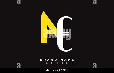 AE Alphabet Buchstaben Initialen Monogramm Logo Stock Vektor