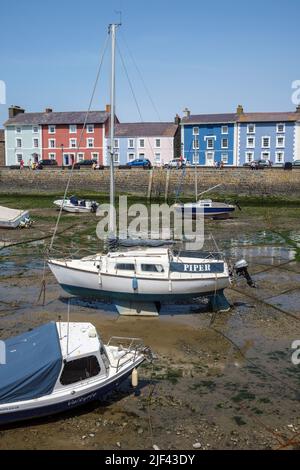 Der Hafen von Aberaeron, Ceredigion, Wales Stockfoto