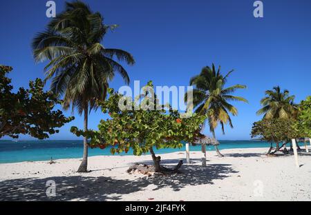 La Playa Esmeralda in Guardalavaca, Kuba Stockfoto