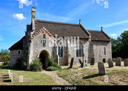 St. Lawrence Kirche im Dorf Ingworth in Nord-Norfolk. Stockfoto