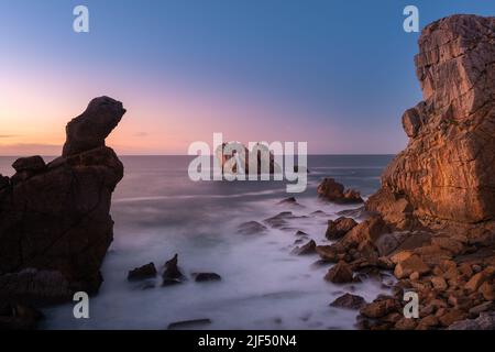 Broken Coast-Costa Quebrada in Liencros, Kantabrien in Spanien Stockfoto