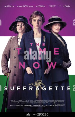 CARTER, MULLIGAN, POSTER, SUFFRAGETTE, 2015 Stockfoto