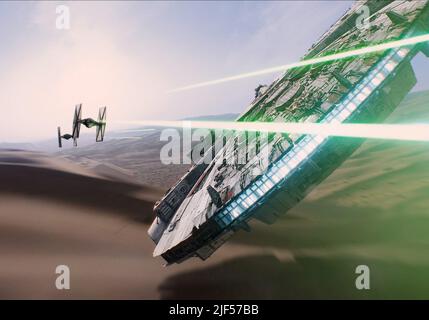 FALCON, KÄMPFER, STERNENKRIEGE: EPISODE VII - DIE KRAFT ERWACHT, 2015 Stockfoto