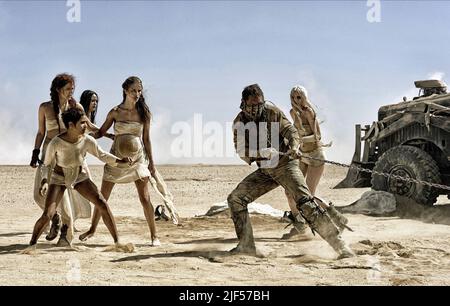 KEOUGH, KRAVITZ, EATON, HUNTINGTON-WHITELEY, HARDY, LEE, MAD MAX: FURY ROAD, 2015 Stockfoto