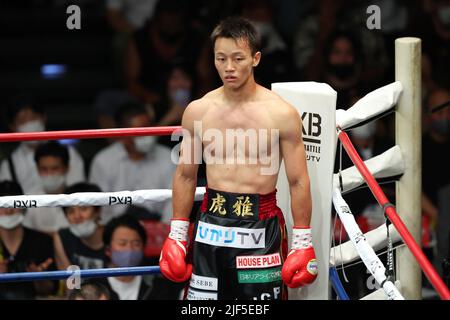 Tokio, Japan. 29.. Juni 2022. Taiga Imanaga Boxen : 6R super bantam Gewicht Kampf in Korakuen Hall in Tokio, Japan . Kredit: YUTAKA/AFLO SPORT/Alamy Live Nachrichten Stockfoto