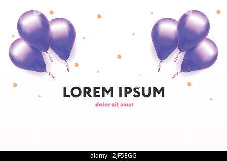 Vector festliche Vorlage in realistischem Stil. Stock Vektor