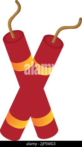 Dynamit-Stäbchen Stock Vektor