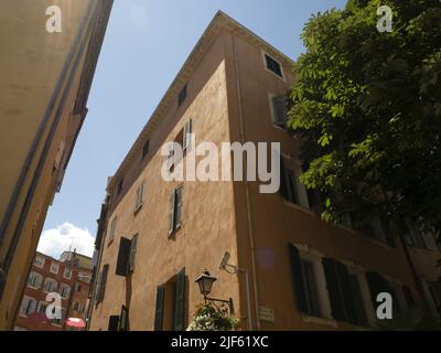 Grasse Frankreich mittelalterliches Dorf provence alpen historische alte Häuser Stockfoto