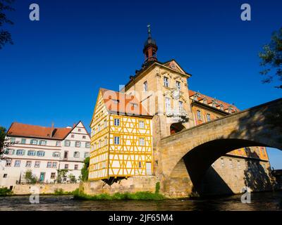 Altes Rathaus oder Altes Rathaus in Bamberg Bayern Deutschland Stockfoto