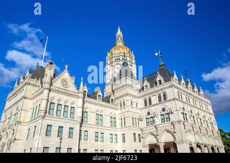 Connecticut State Capitol in der Innenstadt von Hartford, Connecticut in den USA Stockfoto