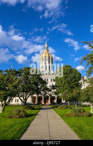 Connecticut State Capitol in der Innenstadt von Hartford, Connecticut in den USA Stockfoto