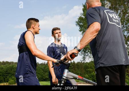 Gents Hugo Cuypers, aufgenommen während einer Trainingseinheit von JPL KAA Gent am vierten Tag ihrer Sommerbühne in Stegersbach, Österreich, vor der Saison 2022-2023, Donnerstag, 30. Juni 2022. BELGA FOTO DOMEN GROGL Stockfoto