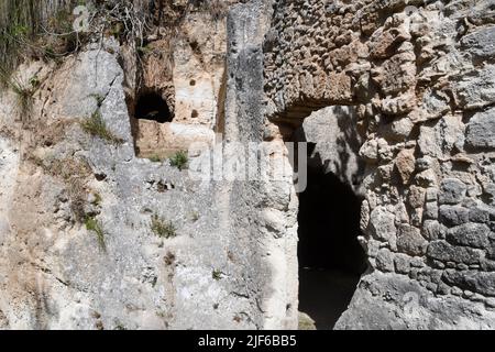 Zungri Vibo Valentia - Dorf Rupestrian Stockfoto