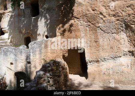 Zungri Vibo Valentia - Dorf Rupestrian Stockfoto