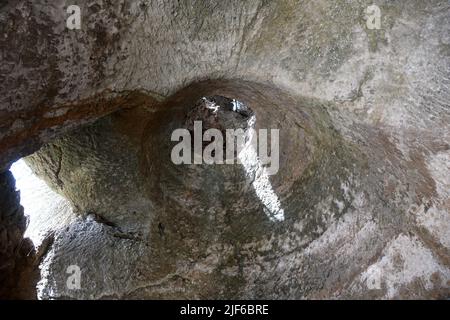 Zungri Vibo Valentia - Dorf Rupestrian Stockfoto