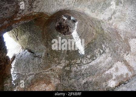 Zungri Vibo Valentia - Dorf Rupestrian Stockfoto