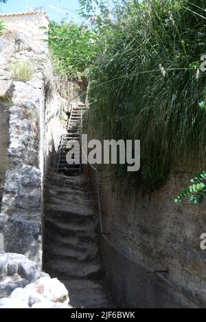 Zungri Vibo Valentia - Dorf Rupestrian Stockfoto