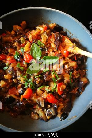 Caponata traditionelle italienische Küche Stockfoto