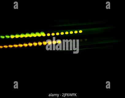 Alarmanlage Lichter der Anti-Diebstahl-System verschwommen Bokeh Hintergrund. Bokeh-Hintergrund des Alarmsystems einschalten. Stockfoto