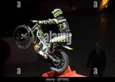 Trial Bike Ausstellung. Schwindel 300 Stockfoto