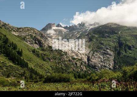 Rhonegletscher Stockfoto