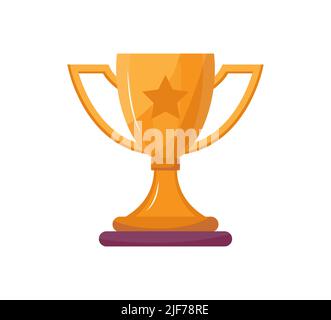 Vektor-Symbol für Siegerpokal. Symbolvektor für Erfolg. Business Start für Landing Page, Social Media, Business-Projekt, App. Ziel, Idee werden gezeigt. Stock Vektor