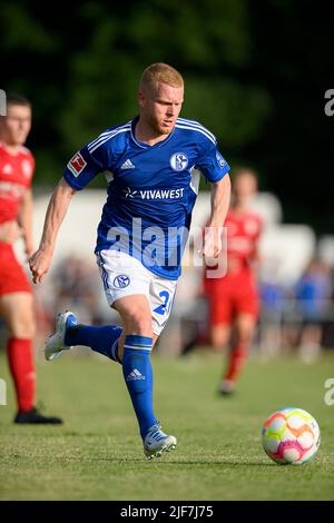 Florent MOLLET (GE) Action, Fußball-Testspiel VfB Huels - FC Schalke 04 (GE) 0:14, am 29.. Juni 2022 in Marl/Deutschland. #Die DFL-Vorschriften verbieten die Verwendung von Fotos als Bildsequenzen und/oder quasi-Video # Â Stockfoto