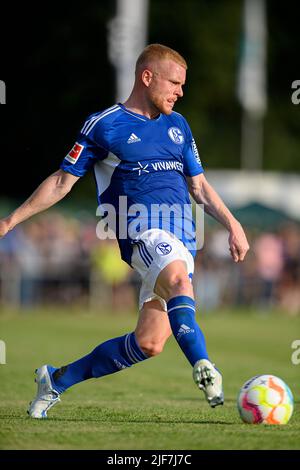 Florent MOLLET (GE) Action, Fußball-Testspiel VfB Huels - FC Schalke 04 (GE) 0:14, am 29.. Juni 2022 in Marl/Deutschland. #Die DFL-Vorschriften verbieten die Verwendung von Fotos als Bildsequenzen und/oder quasi-Video # Â Stockfoto