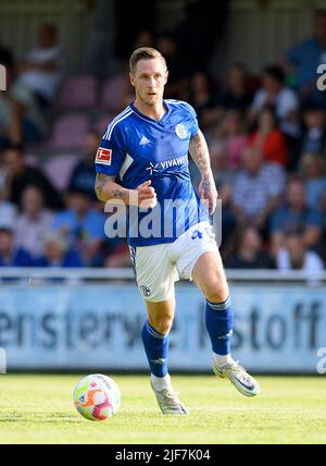 Sebastian POLTER (GE) Action, Fußball-Testspiel VfB Huels - FC Schalke 04 (GE) 0:14, am 29.. Juni 2022 in Marl/Deutschland. #Die DFL-Vorschriften verbieten die Verwendung von Fotos als Bildsequenzen und/oder quasi-Video # Â Stockfoto