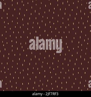 Nahtloser Vektorhintergrund mit zufälliger vertikaler goldener Linienführung. Abstraktes Ornament. Abstraktes Nahtmuster Stock Vektor