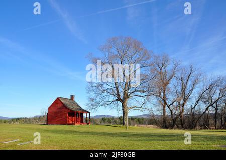 John Neilson Bauernhaus in Saratoga National Historical Park, Saratoga County, Upstate New York NY, USA. Dies ist der Ort der Schlachten von Saratoga in Stockfoto