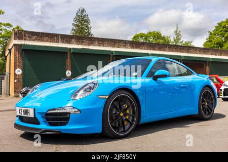 2012 Porsche 911 Carrera S ‘X2 NMH’ auf der Juni-Scramble im Bicester Heritage Center am 19.. Juni 2022 zu sehen Stockfoto