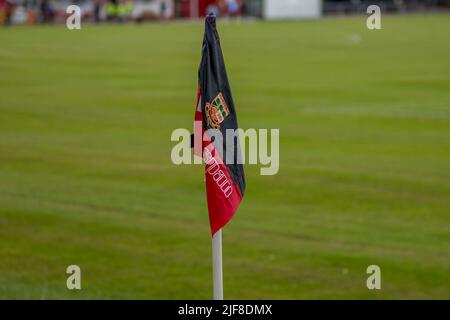 Chirk, Wales, 01. August 2021. Ardal North East League Spiel zwischen Chirk AAA und Dolgellau Athletic. Stockfoto