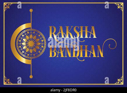 Happy Raksha Bandhan. Rakhi Bandhan Indian Bruder und Schwester Festival Konzept. Stock Vektor