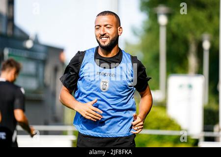 WENUM-WIESEL, NIEDERLANDE - 30. JUNI: Omar El Kaddouri von PAOK Saloniki während einer Trainingssitzung von PAOK Saloniki im Sportpark Wiesel am 30. Juni 2022 in Wenum-Wiesel, Niederlande (Foto: Rene Nijhuis/Orange Picches) Stockfoto