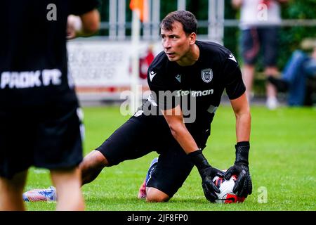 WENUM-WIESEL, NIEDERLANDE - 30. JUNI: Zivko Zivkovic von PAOK Saloniki während einer Trainingssitzung von PAOK Saloniki im Sportpark Wiesel am 30. Juni 2022 in Wenum-Wiesel, Niederlande (Foto: Rene Nijhuis/Orange Picics) Stockfoto