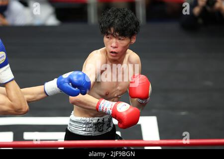 Tokio, Japan. 29.. Juni 2022. Kaisei Ogawa Boxing : BOXER'S ROAD Finale in der Korakuen Hall in Tokio, Japan . Kredit: YUTAKA/AFLO SPORT/Alamy Live Nachrichten Stockfoto