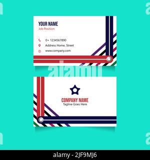 Visitenkartendesign. Moderne Visitenkartenvorlage. Stock Vektor