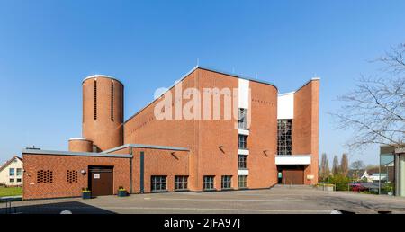 Katholische Kirche St. Ludgerus, Architekt Hans Schilling, Herten, Ruhrgebiet, Nordrhein-Westfalen, Deutschland Stockfoto