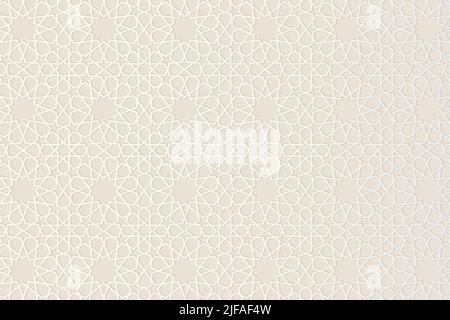 GeomeIslamischer Hintergrund mit maurischem Muster Stock Vektor