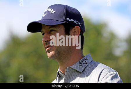 Der Spanier Jorge Campillo am zweiten Tag der Horizon Irish Open 2022 im Mount Juliet Estate, Thomastown, Co Kilkenny. Bilddatum: Freitag, 1. Juli 2022. Stockfoto